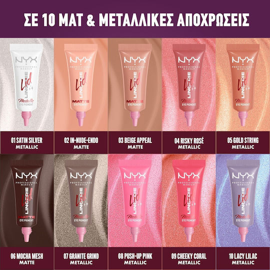 NYX Professional Makeup Matte Eye Shadow in Cream Form with Pink Colour 6ml