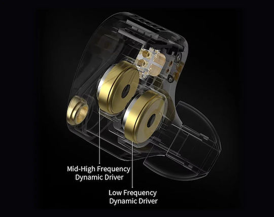 KZ In Ear Castor Pro Gray Mic Bass Up Edition Grey