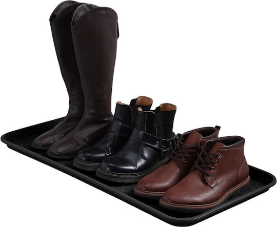 Navaris Husă De Depozitare Din Plastic Pentru Pantofi În Culoare Neagră 76x38x3cm 3 Bucăți
