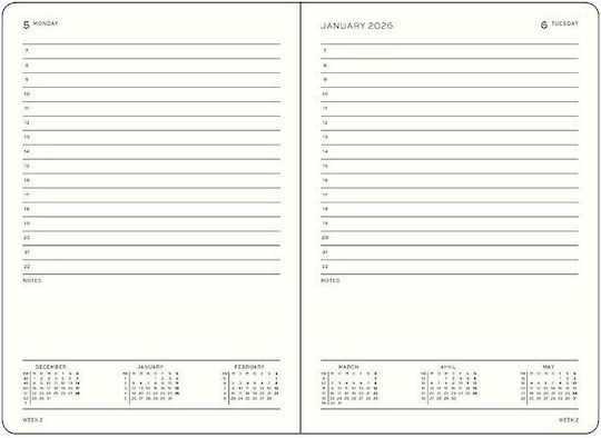 Leuchtturm1917 Дневен Дневник A6 Черен