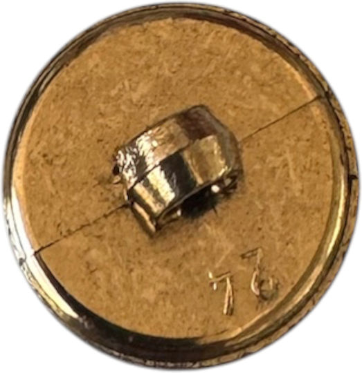 Round Button 1.5cm 62280 Gold 10 Pieces