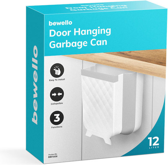 Alista Home Coș De Gunoi Pentru Dulap Din Plastic Alb 12lt