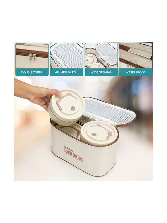 Belle Vous Set Lunch Boxes Inox Thermo Grey 25x13cm 4 Pieces