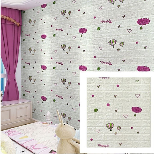 Alista Home Autocolant Decorativ 3D Pentru Perete Copii Spumă 1x77cm 10 Bucăți