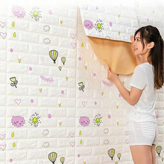 Alista Home Autocolant Decorativ 3D Pentru Perete Copii Spumă 1x77cm 10 Bucăți