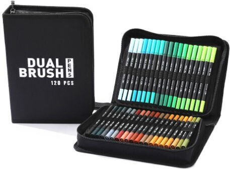 Alista Home Markeri Caligrafie Negri 0.5mm Set 120 Bucăți