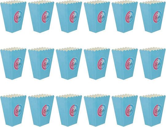Set 6 Cutii De Popcorn Pentru Gender Reveal Alista Home Fata Baiat Carton 13 X 9 Cm Roz Albastru