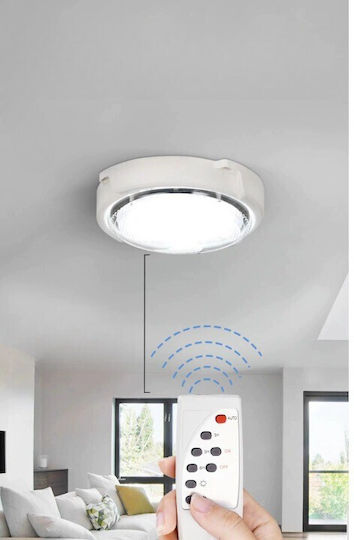 Alista Home Lampă Solară Suspendată 300W 27000lm Alb Rece 6000K cu Telecomandă 35x36cm