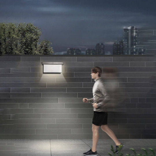 Alista Home Lumină Solară de Perete 18W 150lm Alb Rece cu Senzor de Mișcare IP65 13.5x8x7.5cm