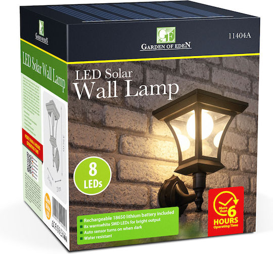 Alista Home Lampă Solară de Drum 50lm Alb Cald cu Senzor de Mișcare și Fotocelul IP44 21x21εκ.