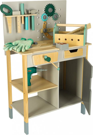 ikonka Kids Wooden Workbench for 3+ Years