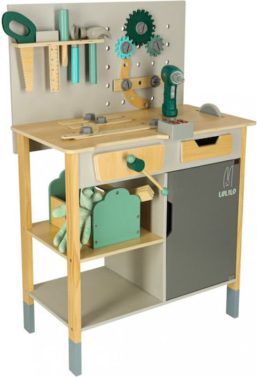 ikonka Kids Wooden Workbench for 3+ Years