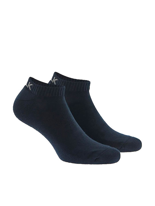 Walk Men's Solid Color Socks Blue