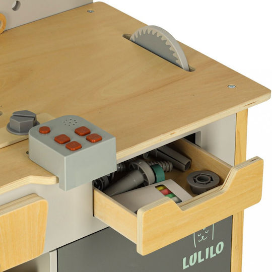 ikonka Kids Wooden Workbench for 3+ Years