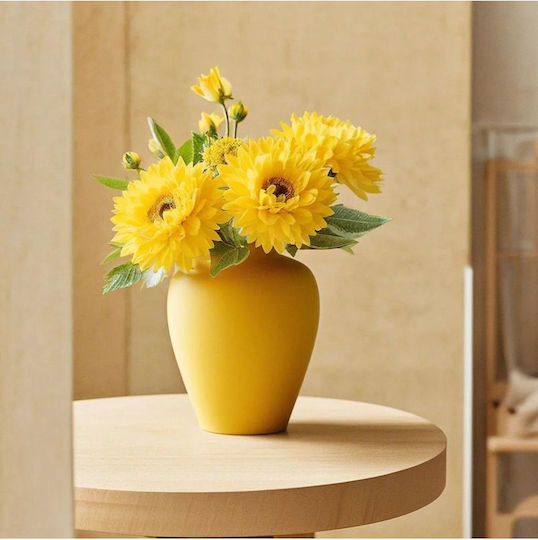 SteweHome Ceramic Vase Green Y30cm SteweHome Ceramic Vase Green Y30cm