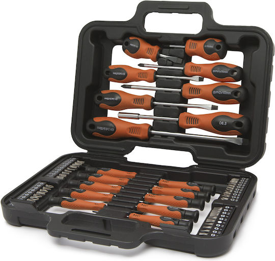 Schraubendreher-Set 58 Stück In Tasche – 1/4” Bits Standard Präzision Schraubendreher