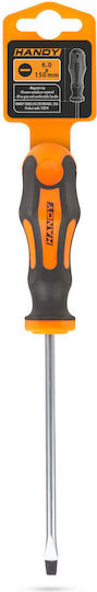 Straight Screwdriver 6 Mm Chrome Vanadium Blade 150 Mm Ergonomic Non-slip Handle