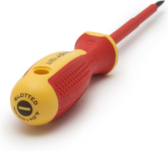 Surubelniță Dreaptă Sl4.0 Izolată 1000v 100 Mm Ax Vârf Magnetic Oțel Crom-vanadiu