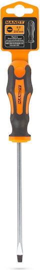 Surubelniță Dreaptă 8 Mm 200 Mm Lamă Crom Vanadiu Mâner Ergonomic Antiderapant