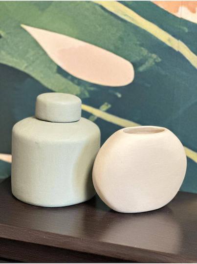 SteweHome Set Of Ceramic Multicolour Vases 16xH21cm 2 Pieces SteweHome Set Of Ceramic Multicolour Vases 16xH21cm 2 Pieces