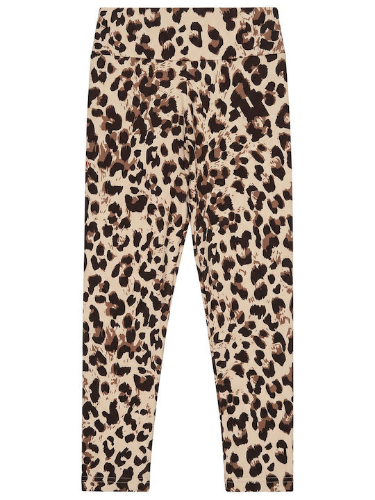 Kinderleggings Sport Lang Braune Animal