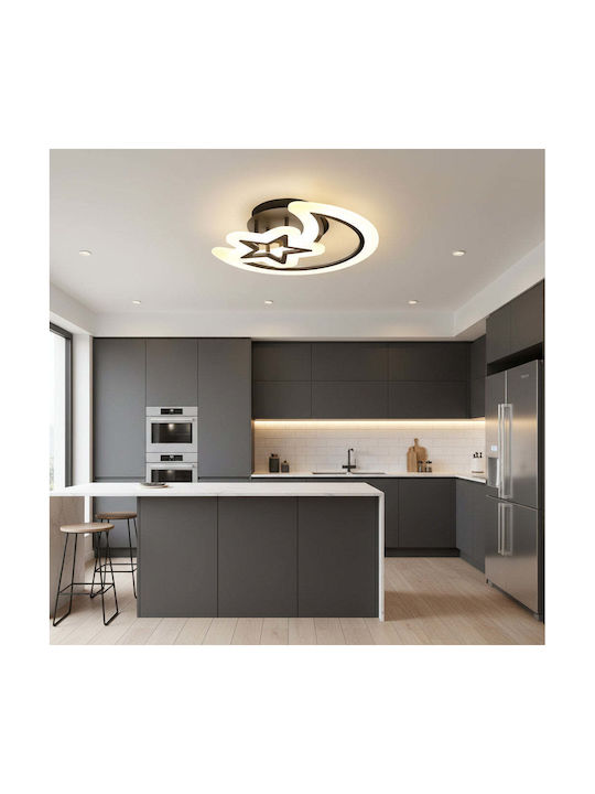 Alista Home Единична светлина Детско Осветително Тяло Таванна Лампа 59W с Гнездо E27 Черна