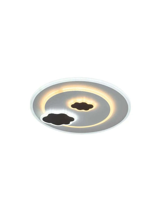 Alista Home Μονόφωτο Παιδικό Φωτιστικό Πλαφονιέρα 22W με Υποδοχή E27 Λευκή
