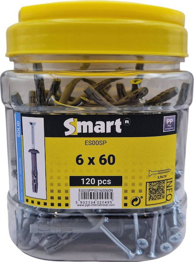 Βίδα με Διάμετρο M6 και Μήκος 60mm 120τμχ