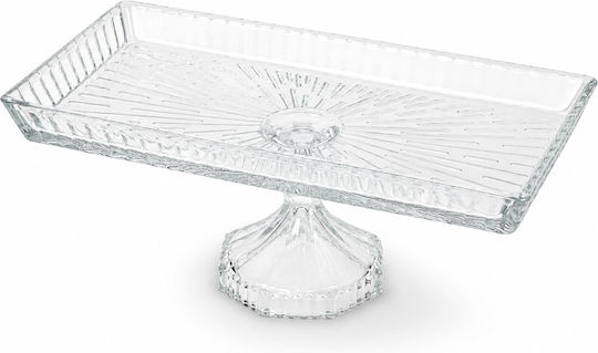 Tortieră din Sticlă Cu Suport Transparentă 28x14x11cm Tortieră din Sticlă Cu Suport Transparentă 28x14x11cm
