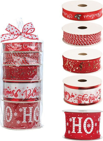Alista Home Christmas Fabric Ribbon Red 4 Pieces
