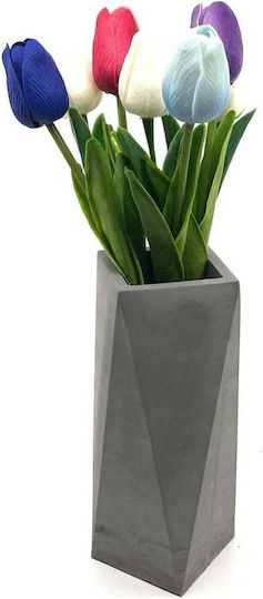 SteweHome SteweHome Dekorative Vase Grau 11x7xH20cm