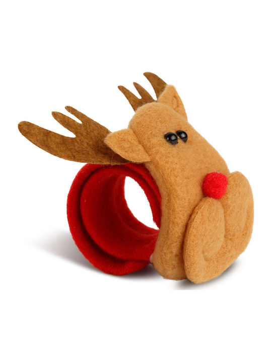 Christmas Bracelet Bun Accessory 21x8 Cm Reindeer Design Flexible Band