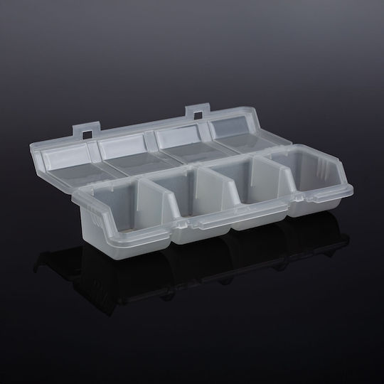 Alista Home Organizator pentru compartimente de scule cu 4 poziții transparent 31.5x11x7cm