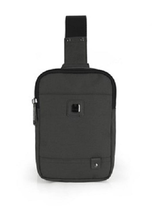 Männliche Schulter / Crossbody Tasche Grau