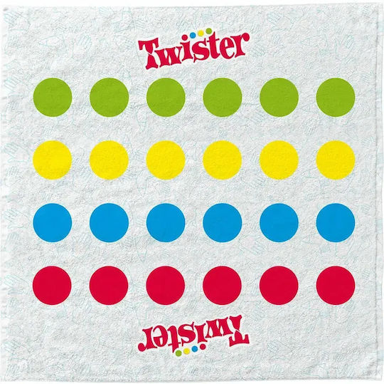 Twister Плажна Кърпа Игри – Плажна Кърпа & Класическа Настолна Игра 2--1 Колело 6+ Години