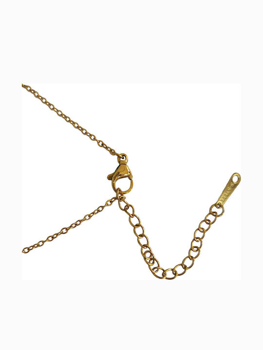 Baria Bags Star Design Necklace Made of Gold Plated Steel