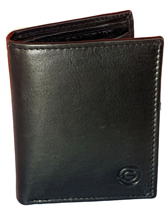 Leather Men's Wallet With RFID Black