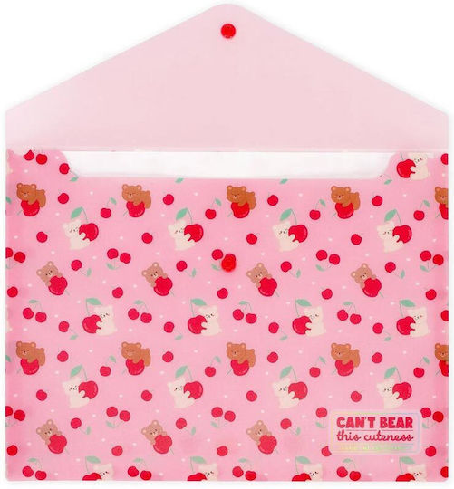Φάκελος Κουμπί Α4 Fold & Order Teddy Cherry Pfb0004 Legami