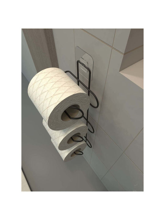 SteweHome Χαρτοθήκη Μεταλλική Μαύρη 5210357162695