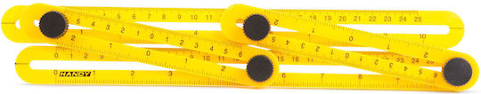 Multifunctional Plastic Ruler Copying Angles Measurements 31 X 18 Cm