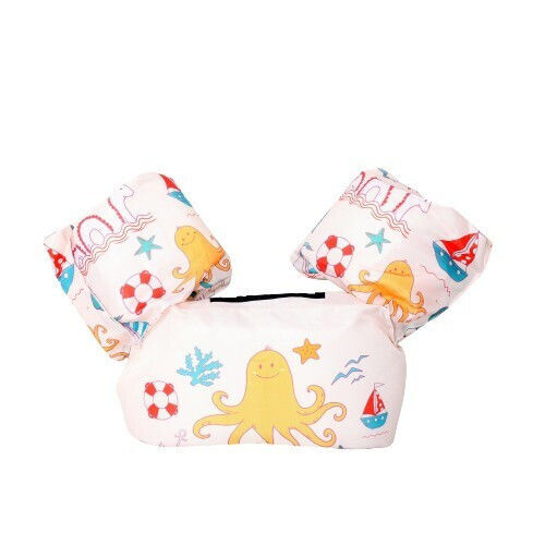 Brațare De Înot Pentru Copii Cu Suport De Siguranță Alista Home Culoare Crem Cu Design Caracatiță