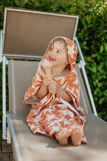 Fresk Essenials Swe-2022se464 Sea Star 0-10yrs Poncho Θαλασσης