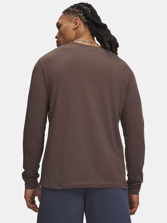 Sportstyle Left Chest Αθλητική Μπλούζα Μακρυμάνικη Καφέ