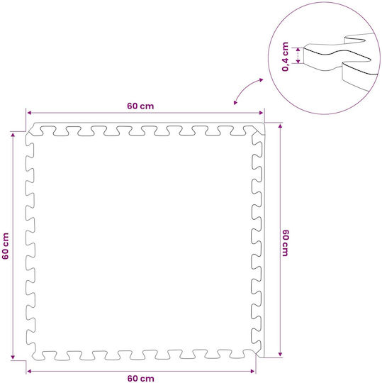 vidaXL Pool Accessories 60x60cm Grey