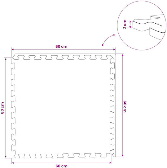 vidaXL Accesorii pentru piscină 60x60x2 cm Albastru
