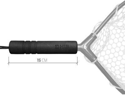 Delphin H15 Landing Net Handle 15 Cm Length Black