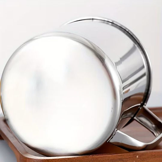 Stainless Steel Mug Handle Zola 450 Ml 9 X 9 Cm Silver