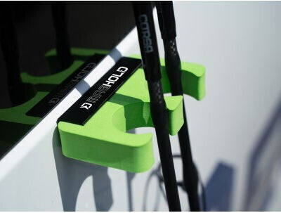 Delphin Maghold Magnetic Rod Holder 2 Positions Green Black