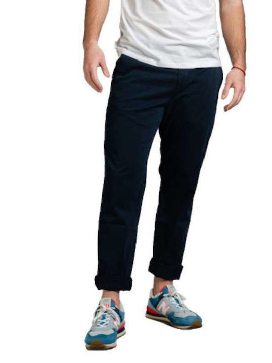 Chino Trousers Slim Fit Navy Blue