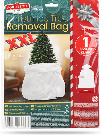 Sac De Depozitare Copac De Crăciun 119x244 Cm Husă De Depozitare Material Durabil Din Foliă